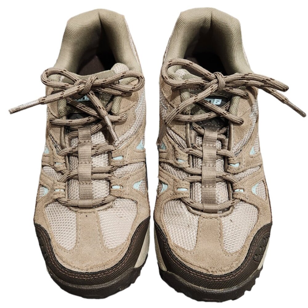 New Balance Beige and Brown Athletic Shoes